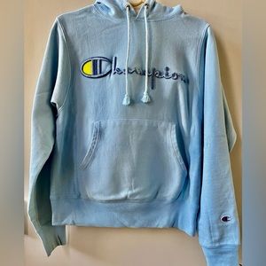 Champion Reverse Weave, Pullover Hoodie w. Embroidered Logo, Size X-Small